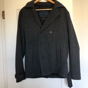 Legendary goods men’s recycled wool pea coat